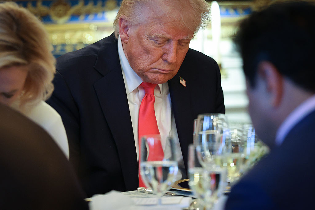 Trump Takes Part In Easter Prayer Dinner: ‘It Will Always Be ‘In God We Trust’’