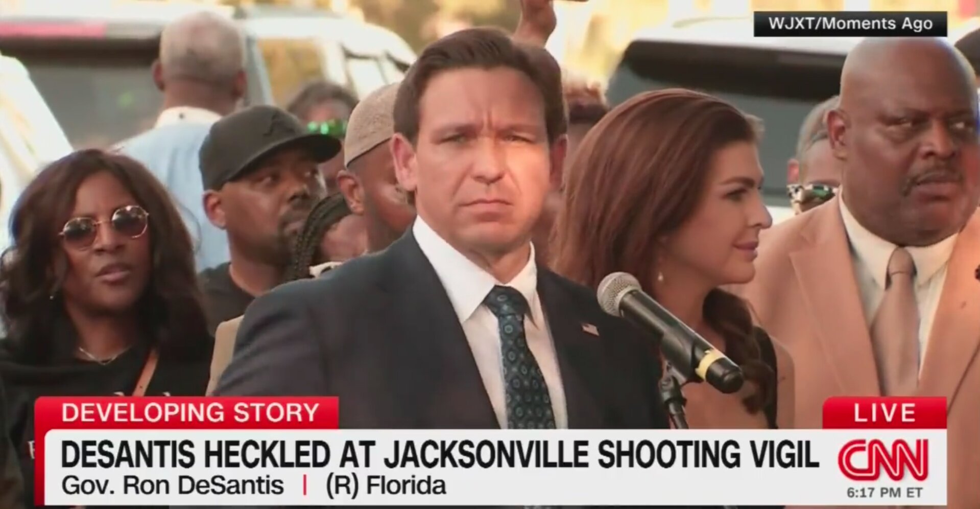 Watch: Dem Councilwoman Shuts Down DeSantis Hecklers at Jacksonville Shooting Vigil