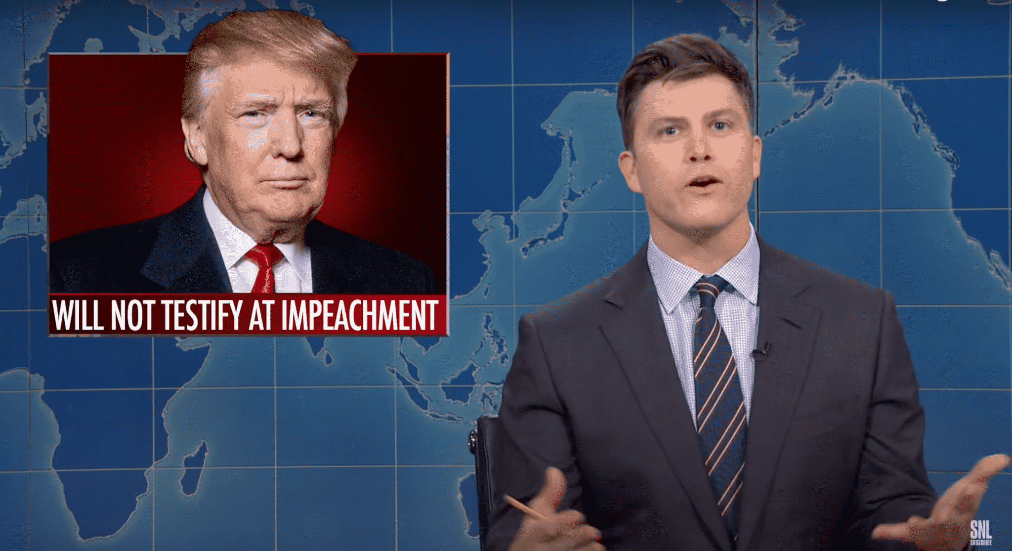 SNL’s ‘Weekend Update’ Urges Trump to Testify During the Senate’s Impeachment Trial