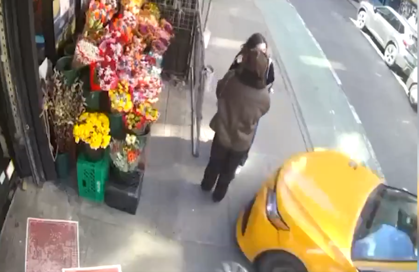 Watch: Wild NYC Cab Ride Leads To Shocking Sidewalk Crash