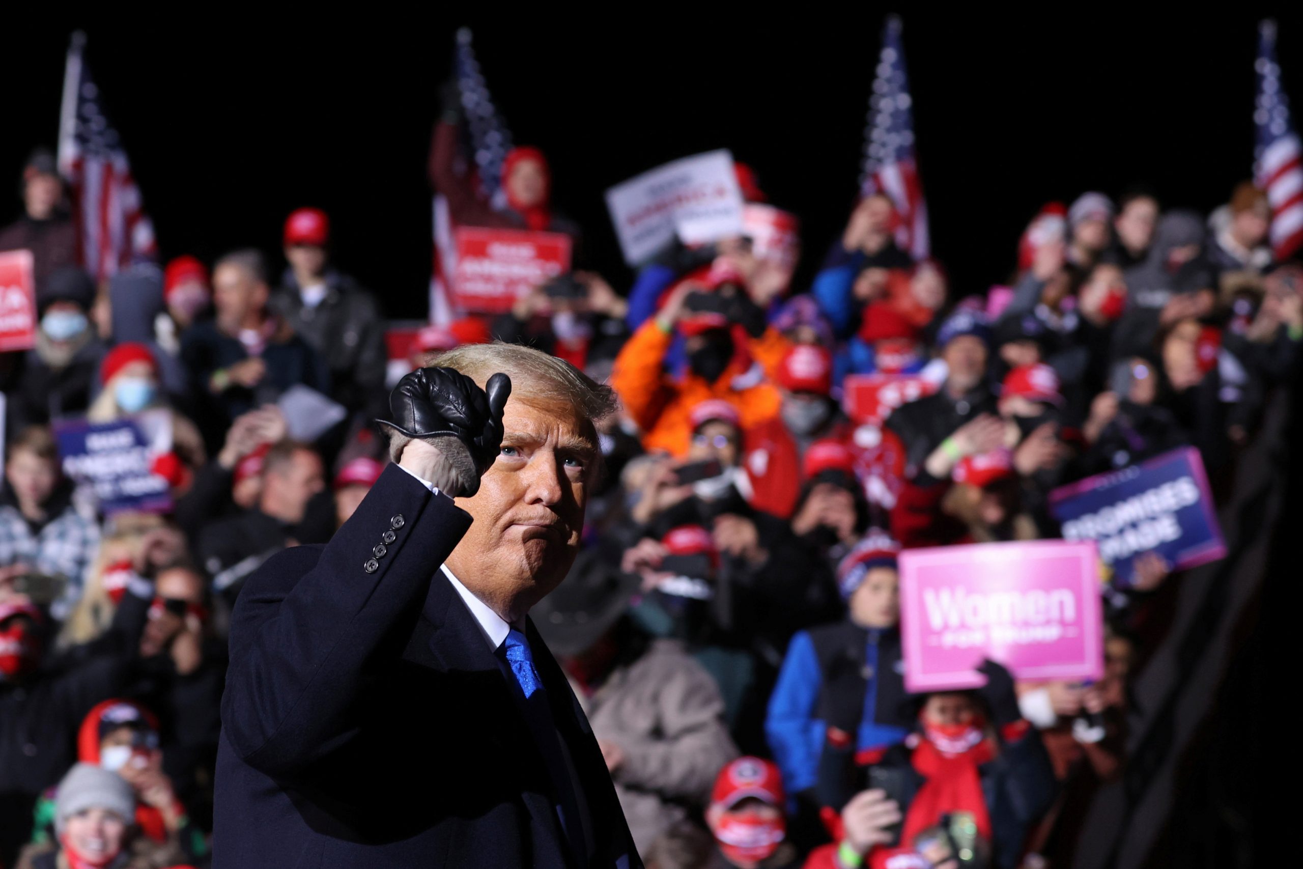 Trump Questions Counting Late Ballots as Biden Preaches Unity in Georgia