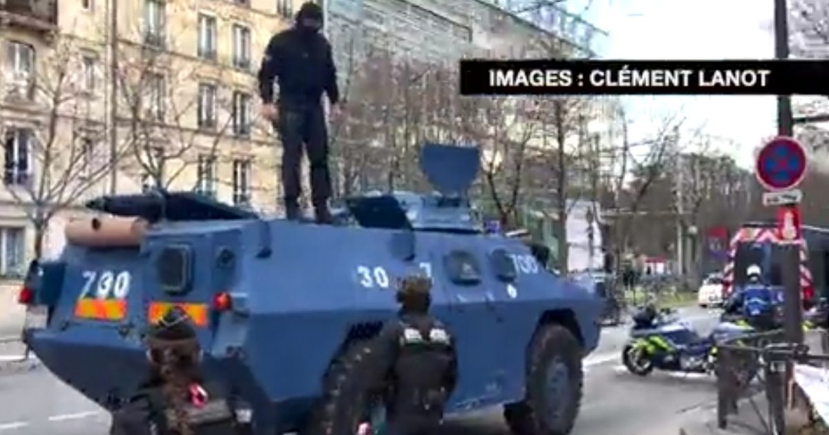Macron Begins Sending Armed Vehichles to Paris as Trucking Convoy Moves In