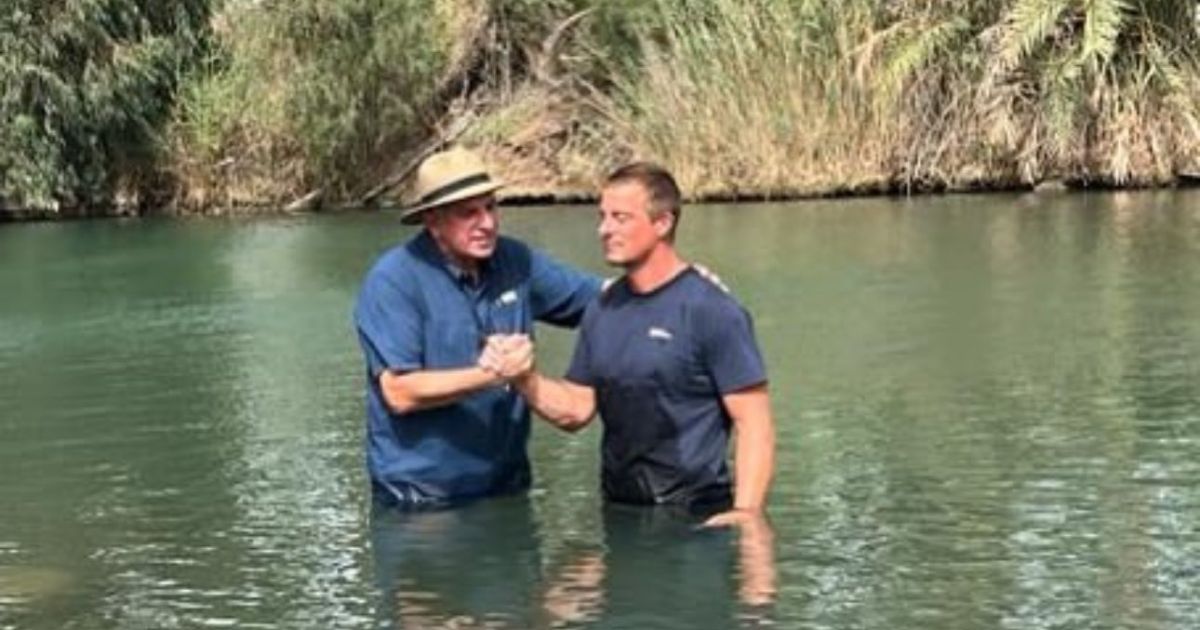 Bear Grylls Celebrates Baptism in Jordan River, Offers Most Important Survival Tip: ‘Stay Close to Jesus’