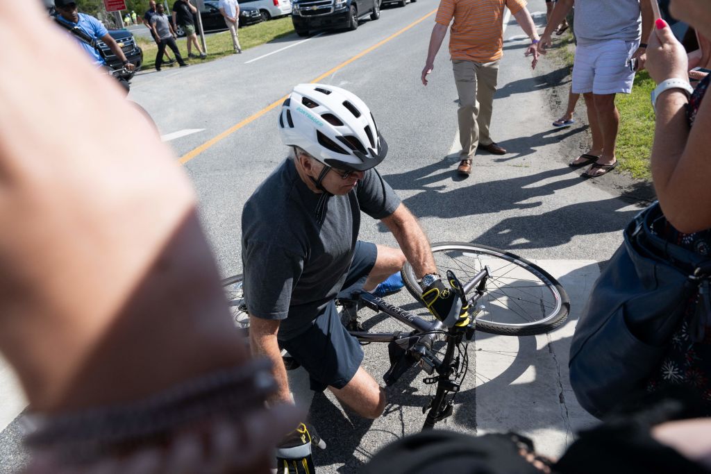 Video: Biden Falls During Bike Ride in Delaware