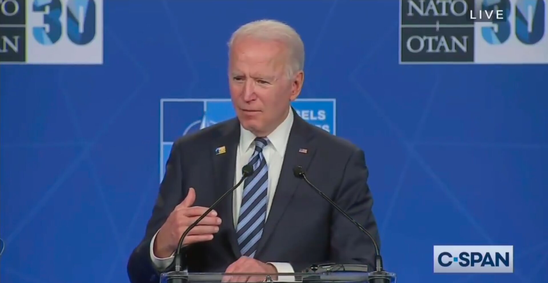 Biden Takes a Swipe at GOP While in Brussels: It Is ‘Vastly Diminished in Numbers’