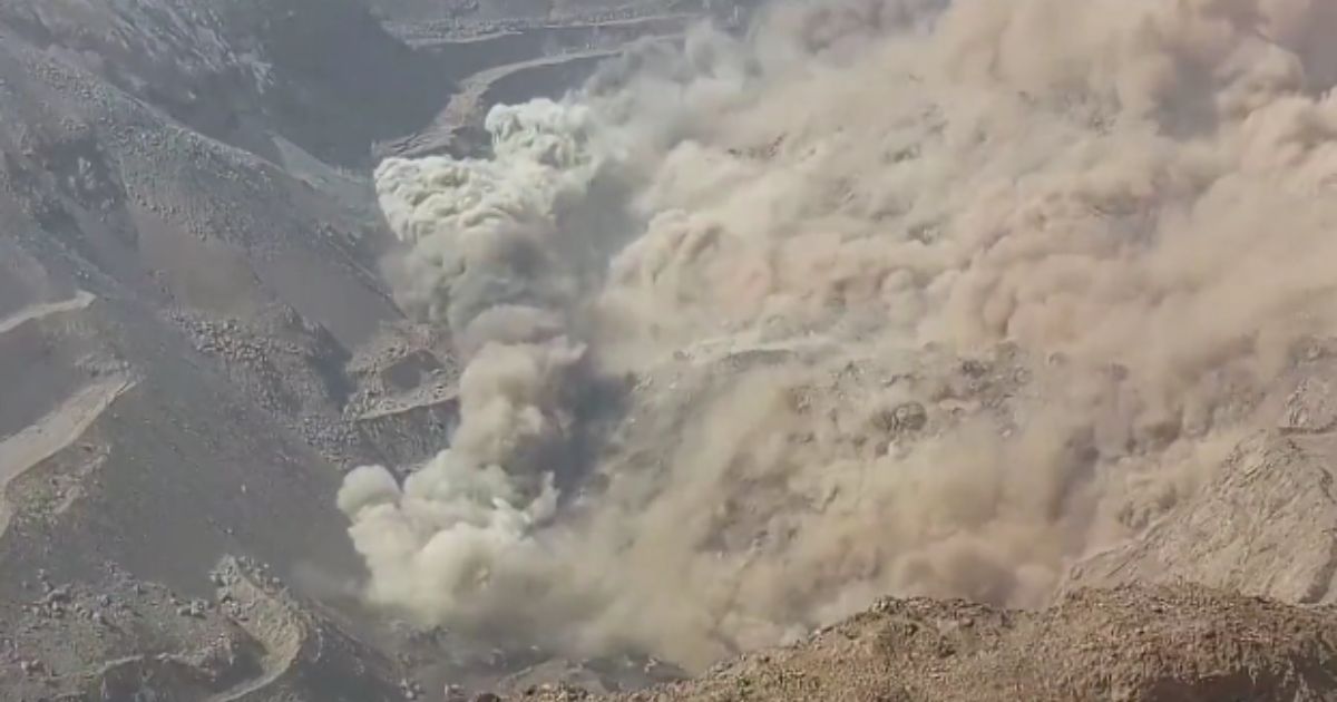 Watch: Chinese Coal Mine Suffers Catastrophic Collapse, Men and Equipment Buried Under Mountainside-Sized Wave of Rock