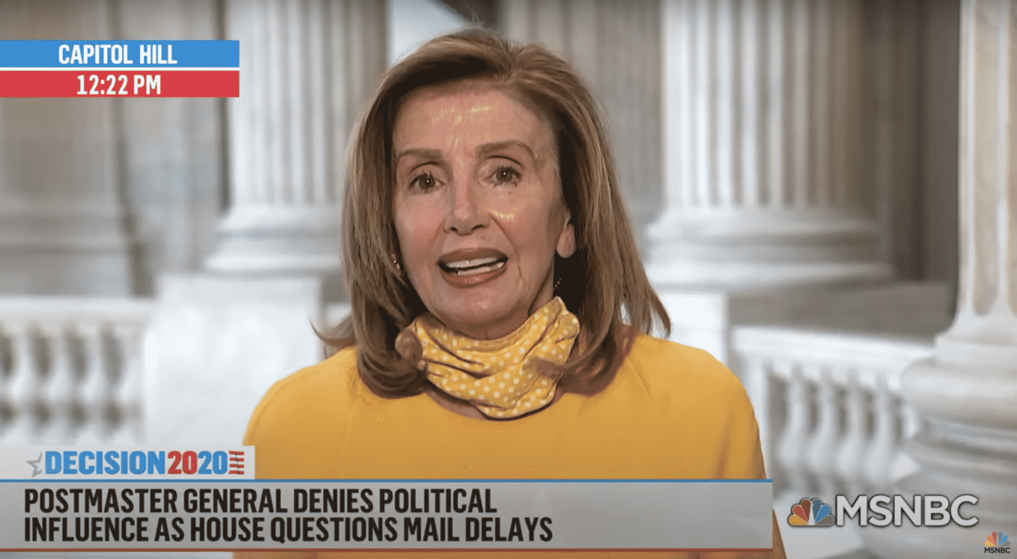 Pelosi Declares Postmaster General Is ‘Absolutely the Wrong Person for the Job’