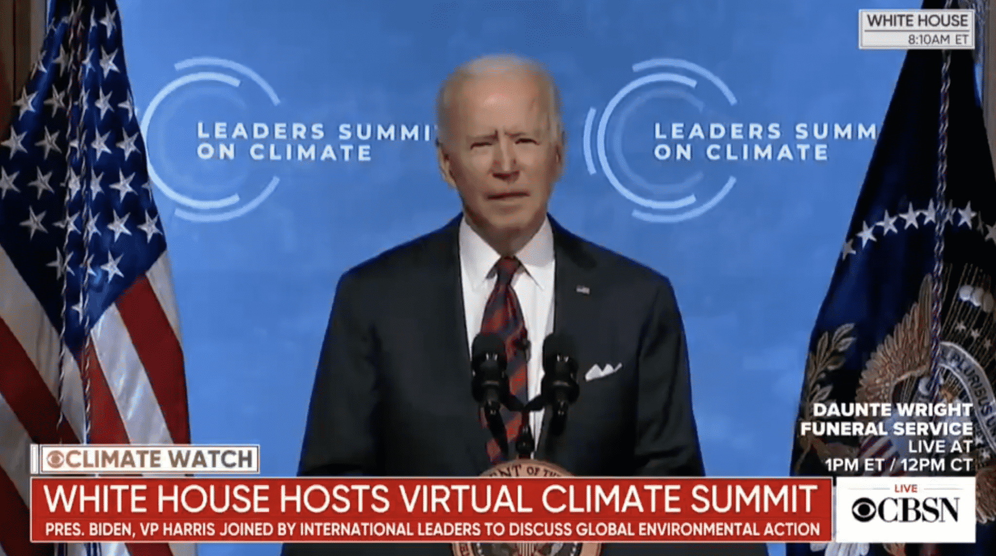‘We Have to Step Up’: Biden Calls on Global Community To Act During Climate Summit