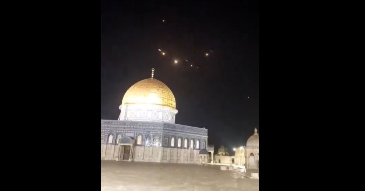 Watch: Israel’s Iron Dome Lights Up Dozens of Iranian Drones During Horrifying Attack
