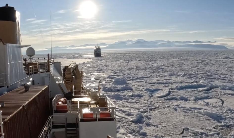 Coast Guard Vessel Rescues Cruise Ship Trapped In Ice
