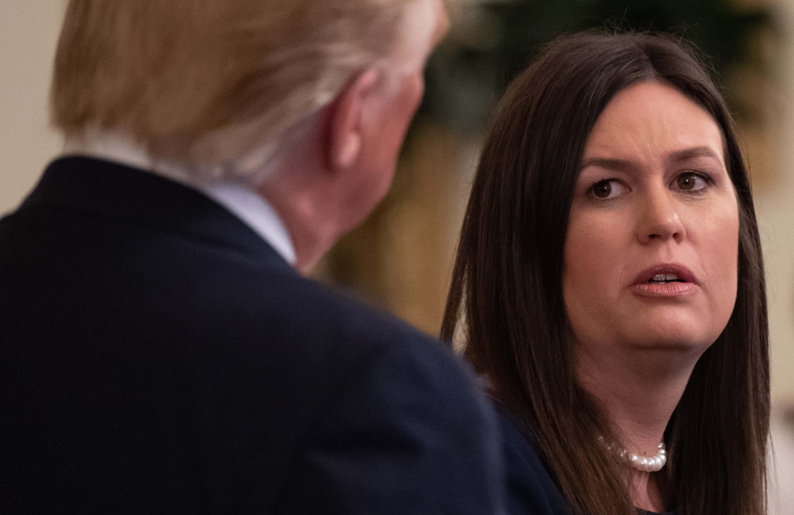 Sarah Huckabee Sanders Pressed On Whether She Will Endorse Trump for President