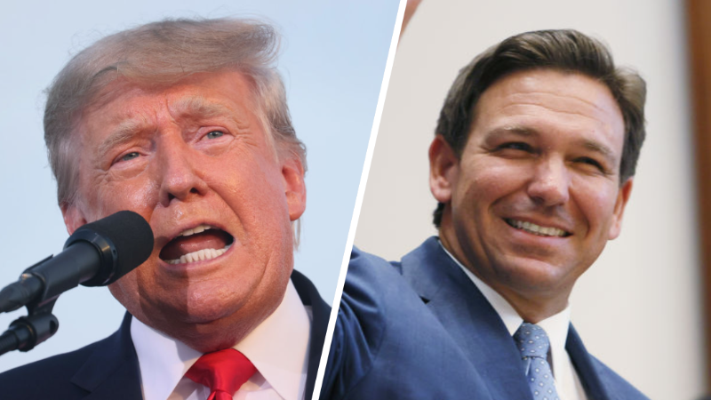 Trump Virtually Tied With DeSantis in 2024 Poll
