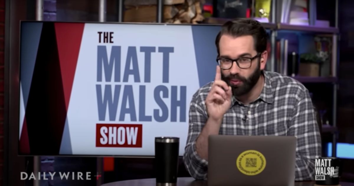 Matt Walsh Torches Leftists After Outrage Over Their Common Insult Being Labeled as ‘Racial Slur’