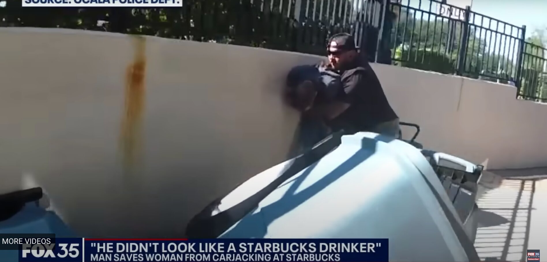 Man Tries to Carjack Pregnant Woman in Starbucks Drive-Thru – Has Plans Foiled by Watchful Veteran