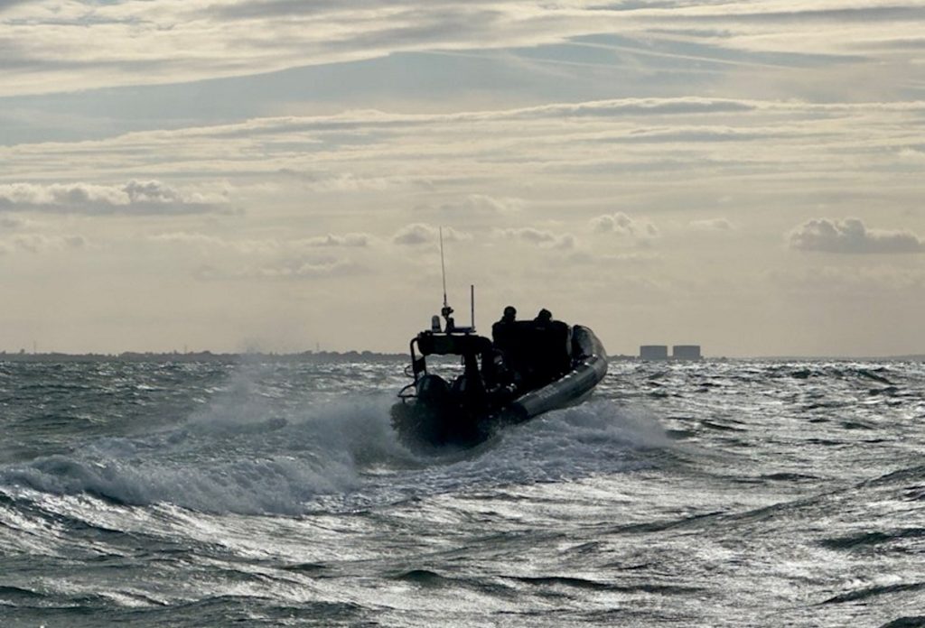 Moment Police Save Stranded Couple On Yacht During Storm Off Essex Coast