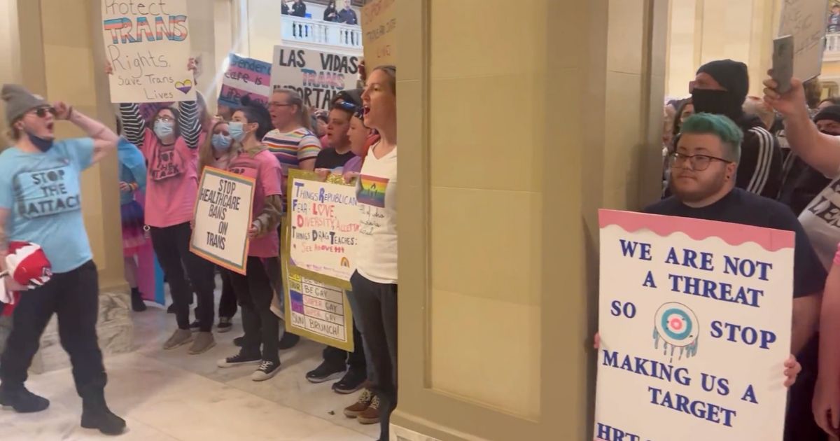 Furious Transgender Activists Flood State Capitol Building in Opposition to New Legislation