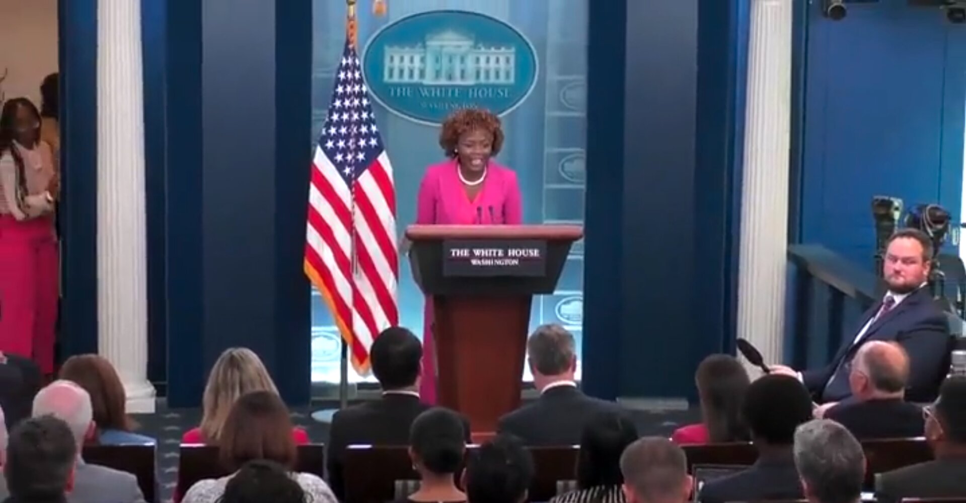 ‘Karinge’: Jean-Pierre Points Out Quiet Press Room After Touting ‘Lesbian Visibility Week’