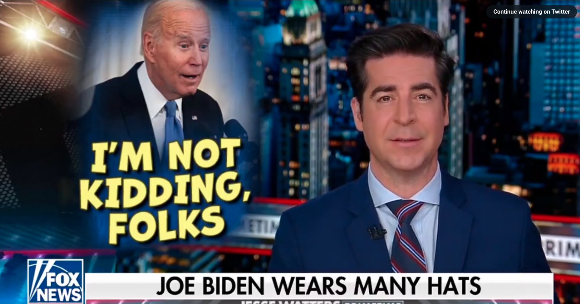 Watters Mocks Biden’s Stories: ‘First Black, Puerto Rican, Greek, Jewish, Truck Driving Professor’ POTUS