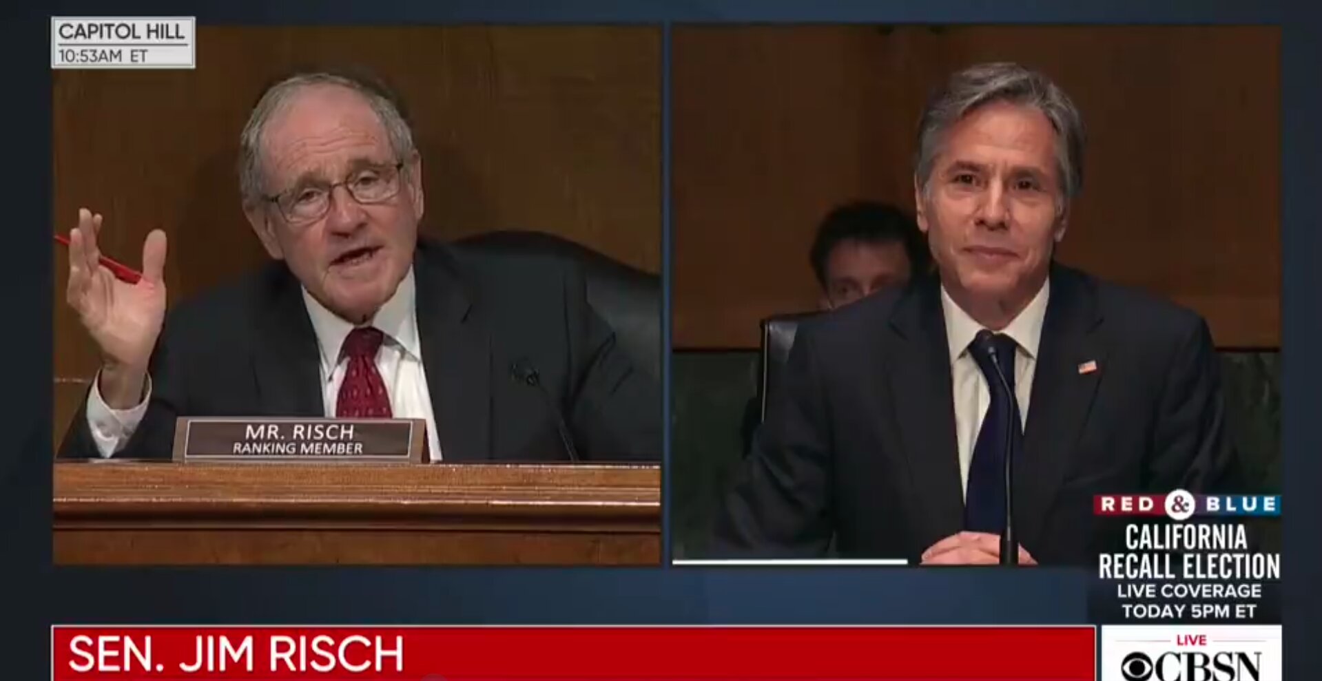 GOP Senator Asks Blinken Who Has the ‘Authority’ To ‘Cut Off’ Biden’s ‘Speaking Ability’