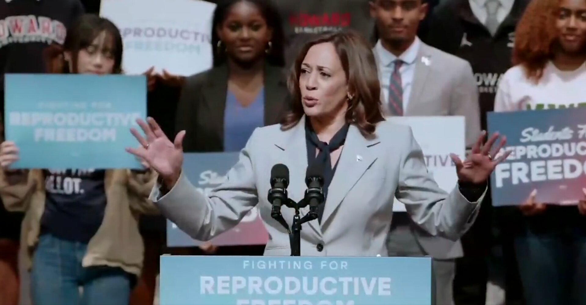Twitter Users Wonder if AI Is Writing Harris’ Speeches After Latest Word Salad