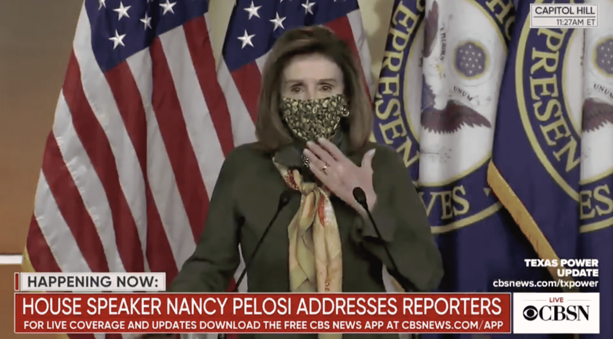 Pelosi Mentions Trump, Then Catches Herself: ‘Did I Say His Name?’