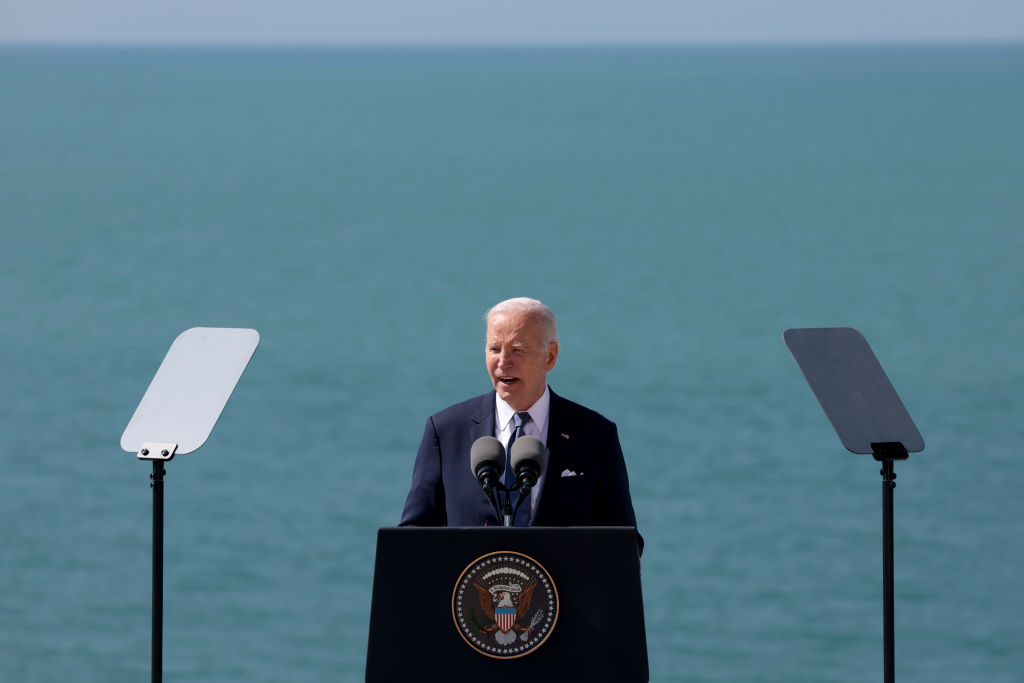 Biden Claims Soldiers Who Stormed the Beaches on D-Day Are ‘Asking Us’ to ‘Defend Democracy’