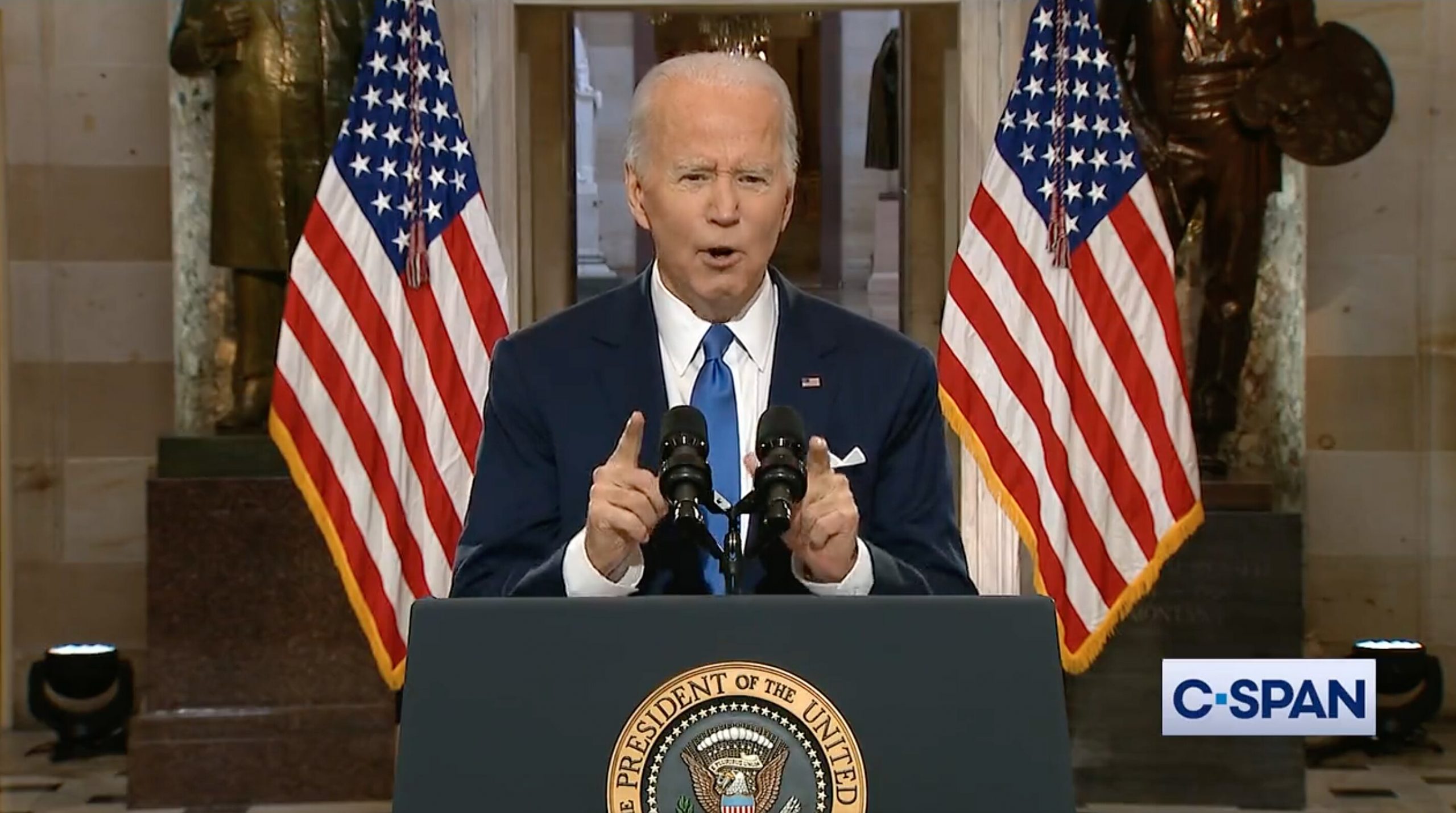 Biden Whacks Trump: ‘Not Just a Former President, He’s a Defeated Former President’