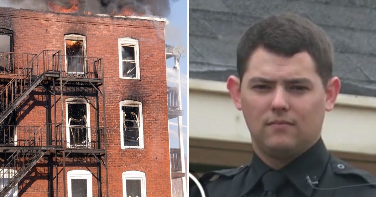 'At All Costs': Officer Springs Into Action After Realizing Who's Stuck in Fire