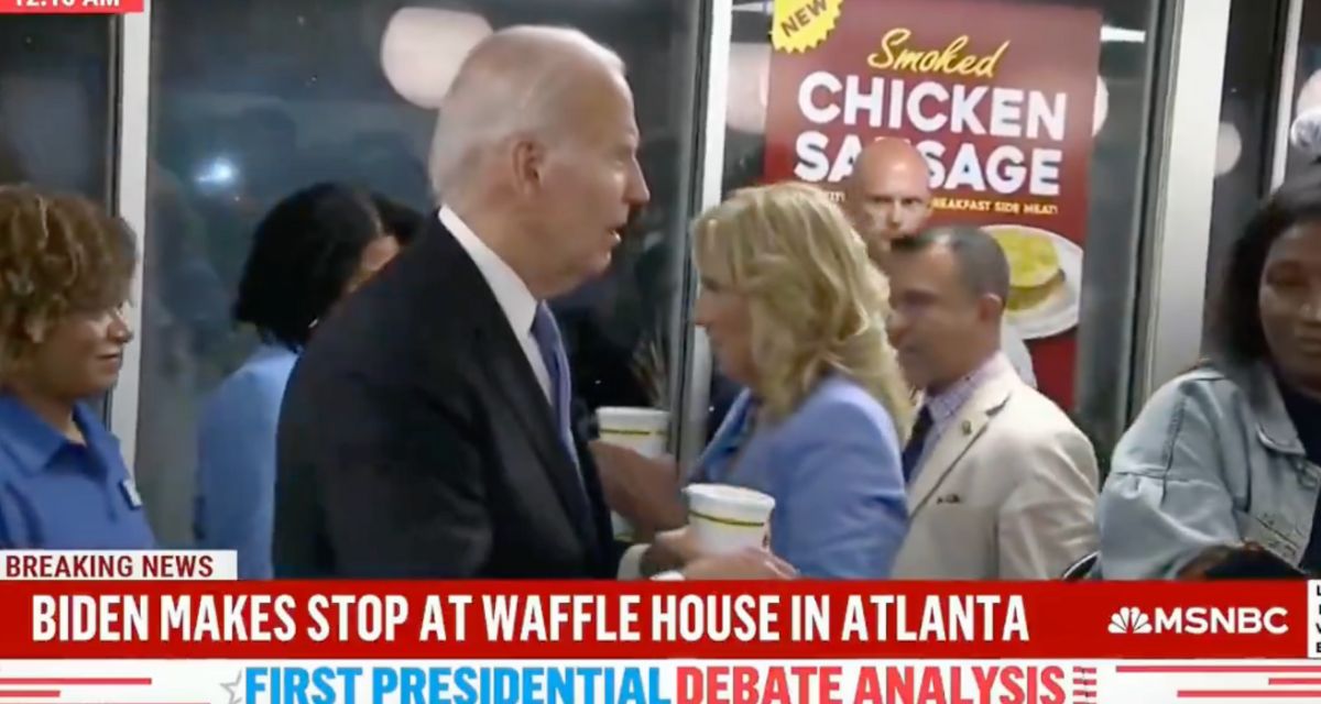 Biden Travels to a Waffle House, Despite Reportedly Having a Cold, Claims He Did Well During the Debate