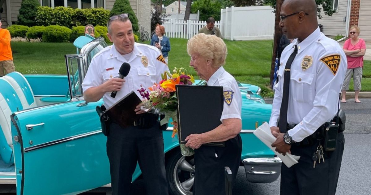 Community Throws Huge Celebration for 94-Year-Old Crossing Guard Who Served for 57 Years