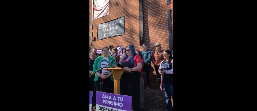 Blue-Haired Teachers’ Union Leader Blasts ICE As Conga Line Of Liberals Pile On Trump Admin