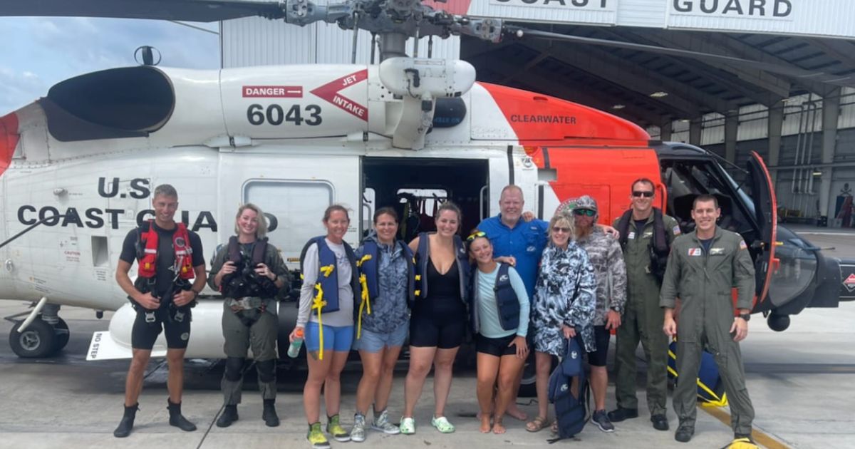 USCG Rescues Fishing Group Stranded 100 Miles off Coast After Lightning Strikes Boat, Starts Fire