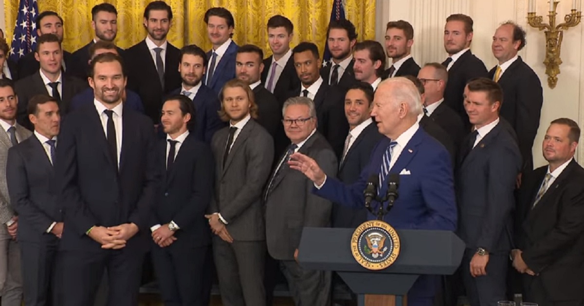 Biden Confuses NHL Champions With Comment About Philadelphia Eagles, Then Threatens to Divorce Jill