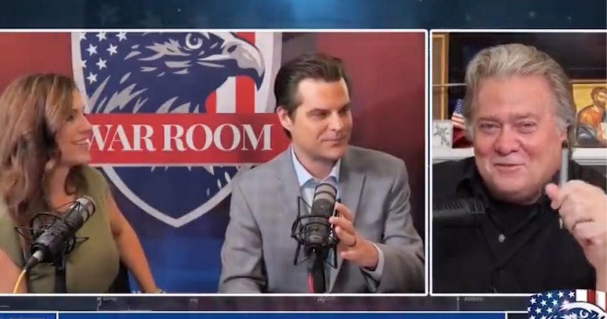 Watch: Steve Bannon Torches GOP Rep Nancy Mace for Trying to Send Him to Prison