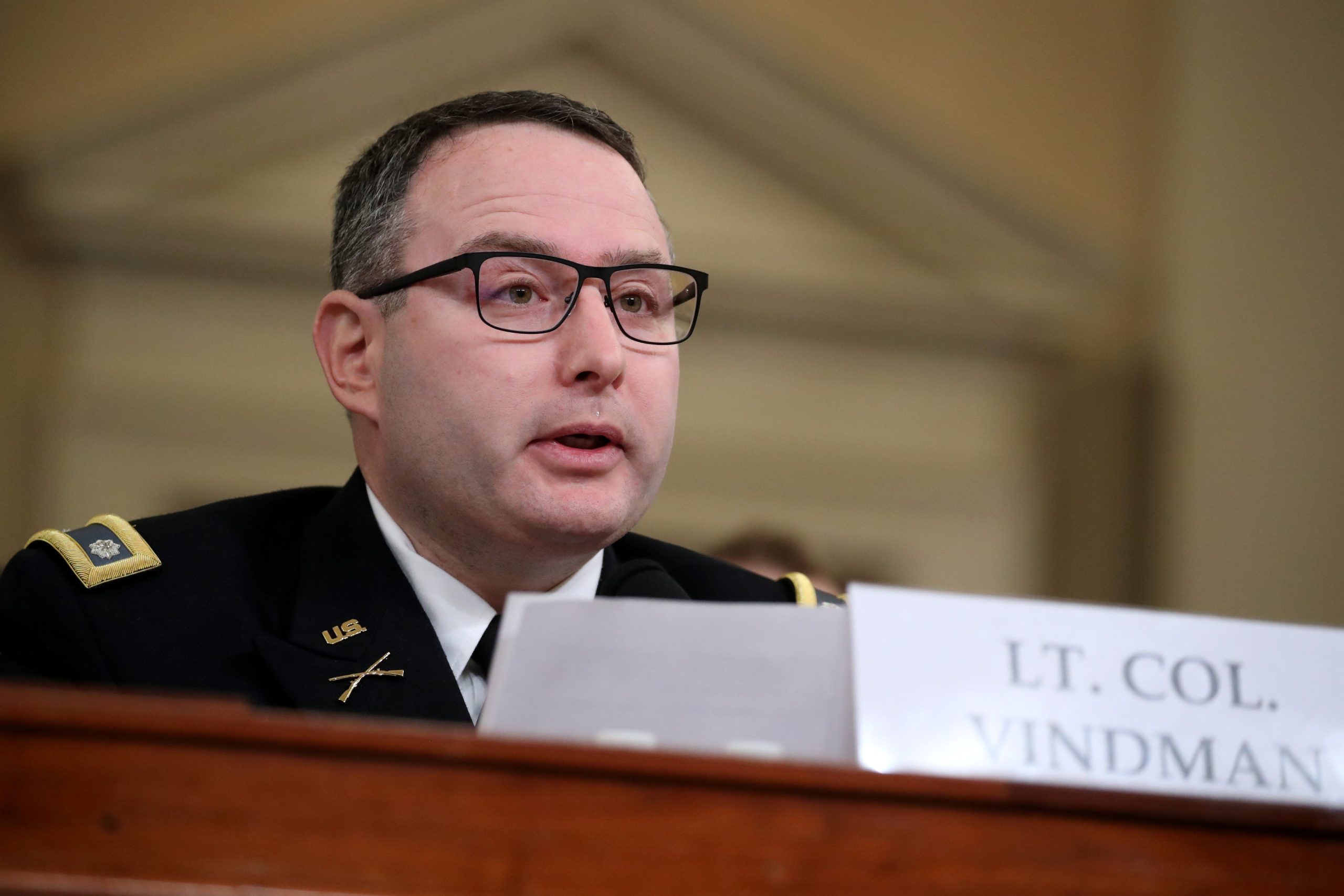Impeachment Witness Retires From Military After He Was ‘Bullied by the President’