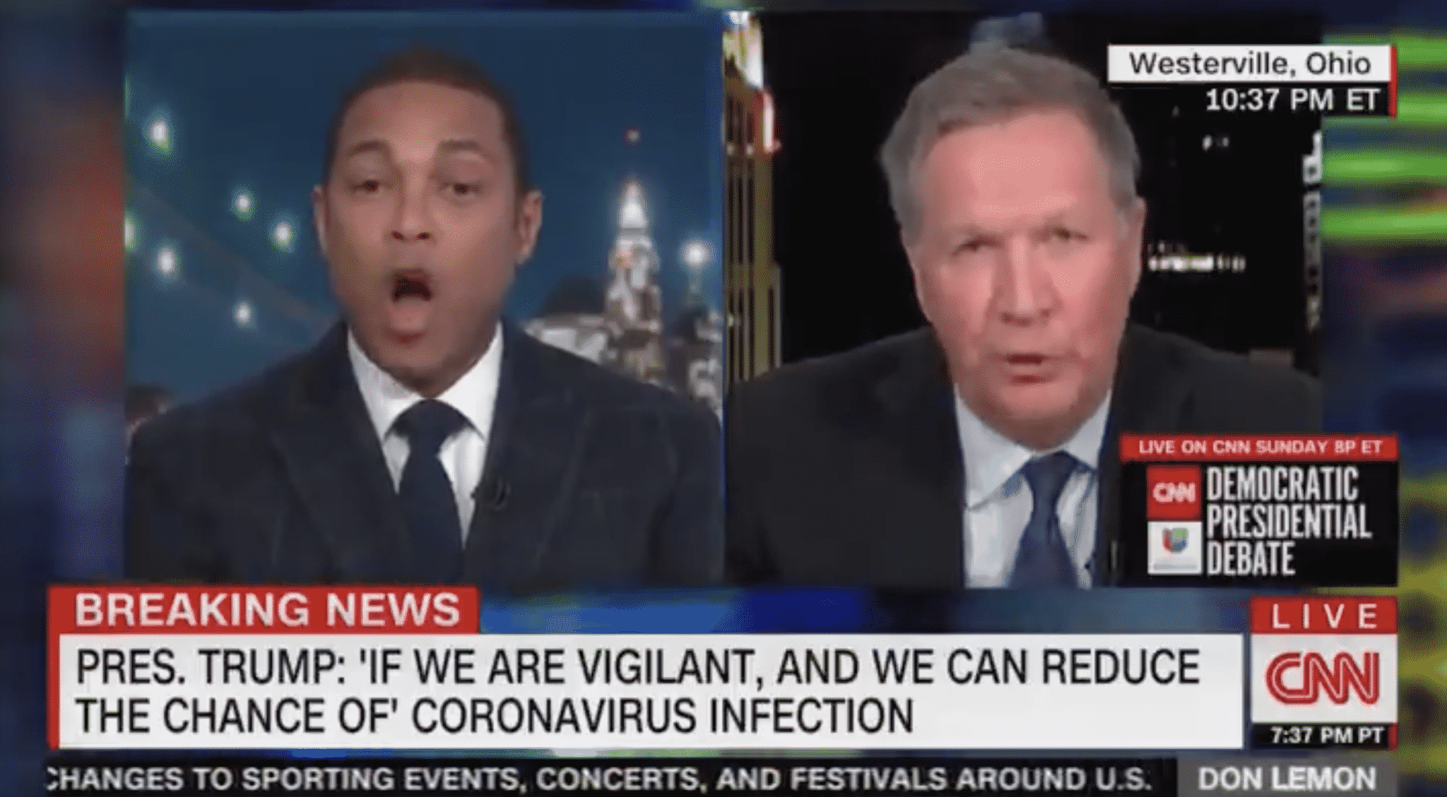 John Kasich and CNN’s Don Lemon Get Into Heated Exchange Over Trump’s Address to the Nation