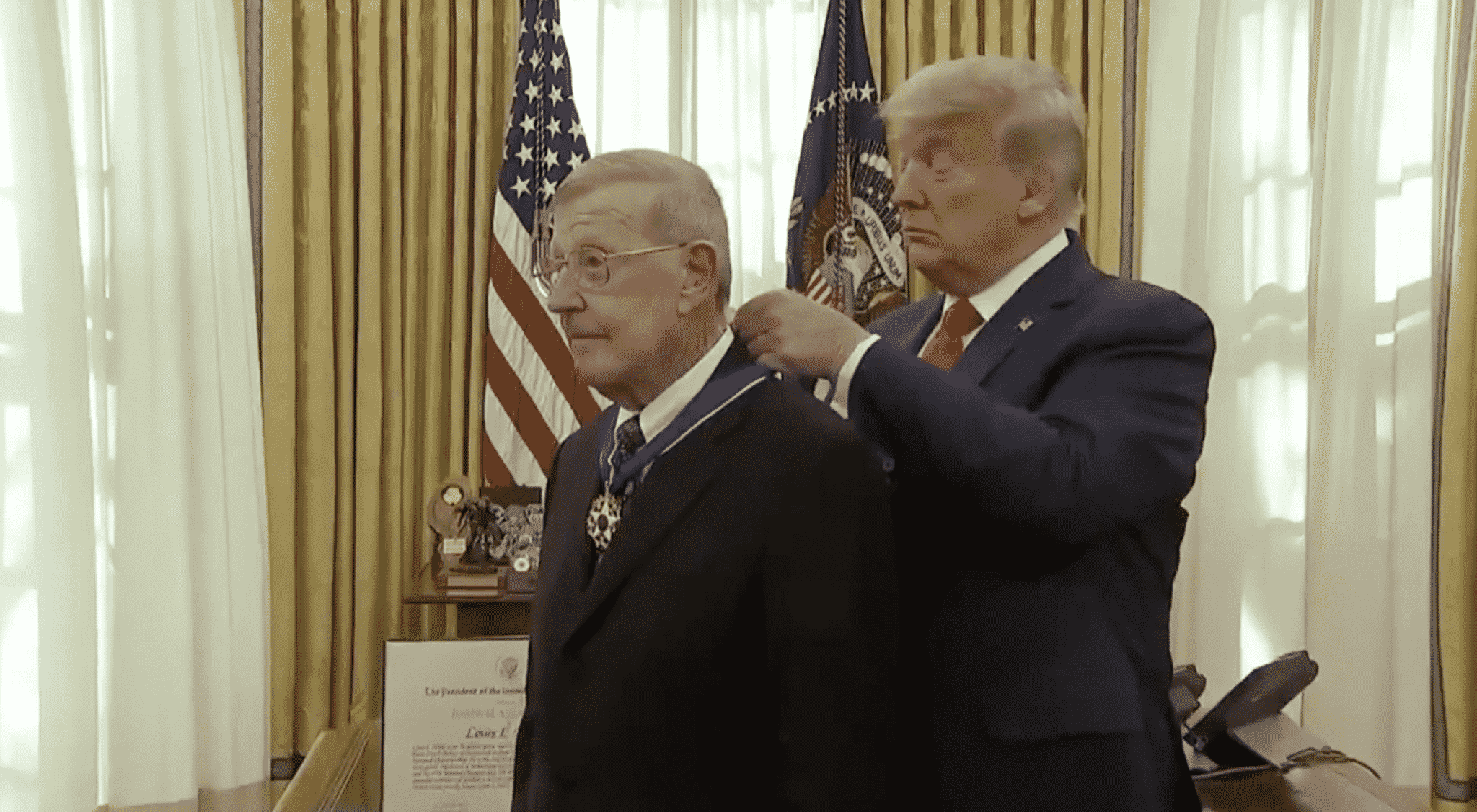 Former Notre Dame Football Coach Lou Holtz Receives Presidential Medal of Freedom