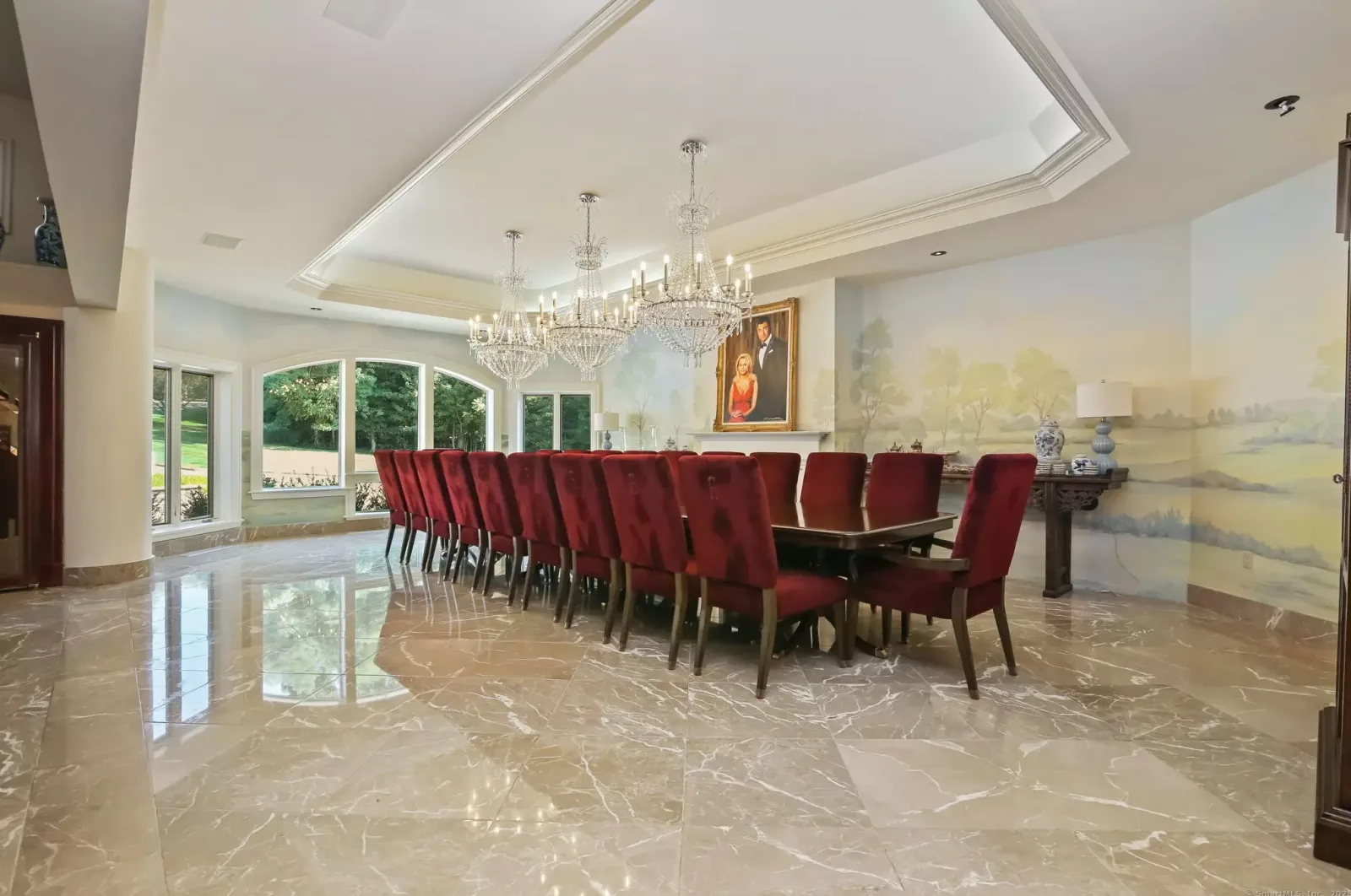 The formal dining room.