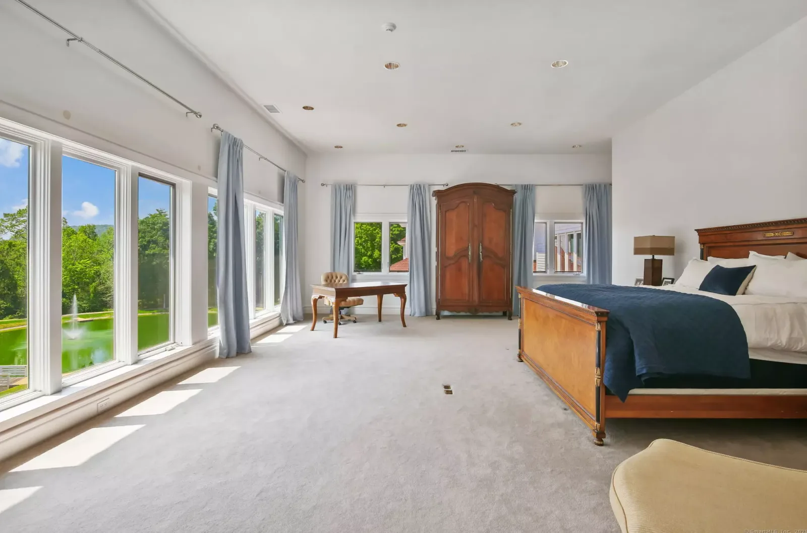One of the 21 bedrooms.