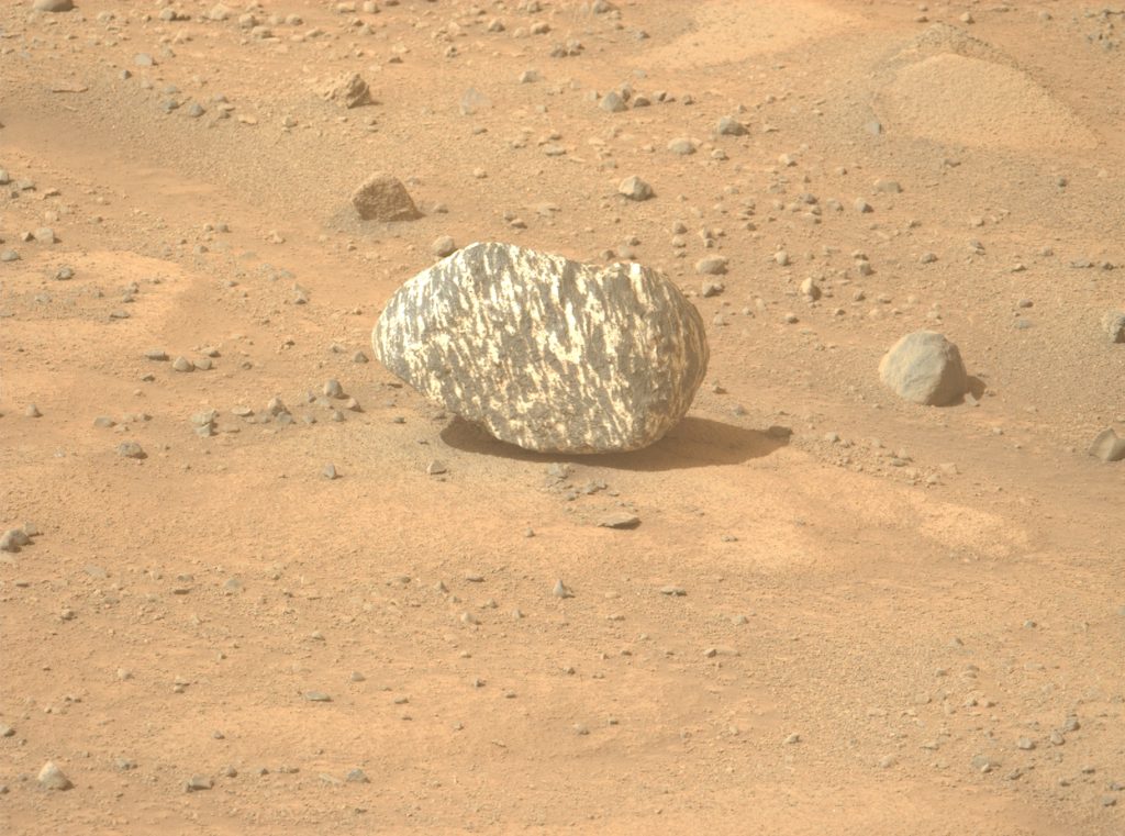 NASA Scientists Puzzled By Zebra-striped Boulder On Mars