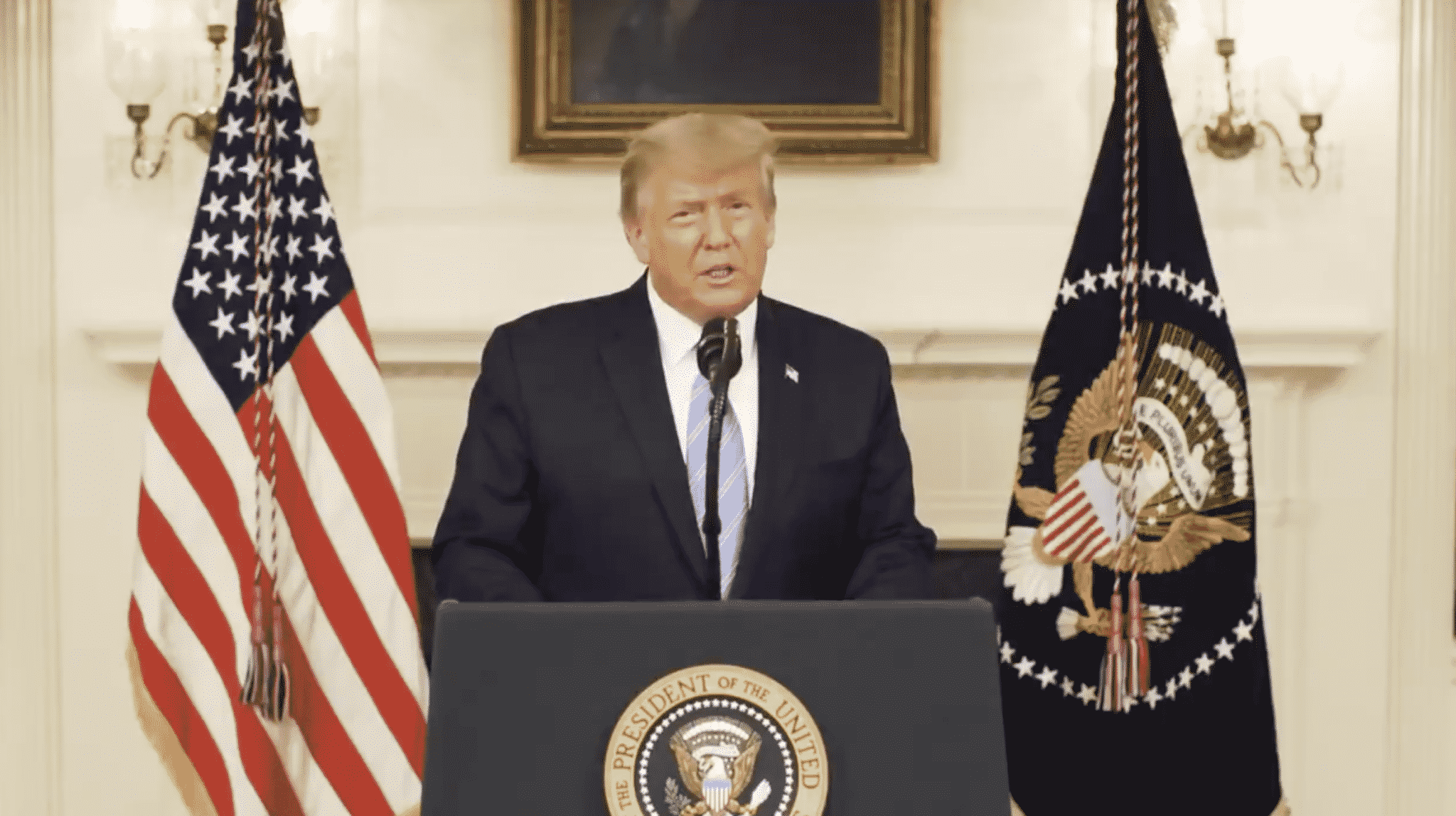 Trump Condemns Violence at US Capitol, Admits a ‘New Administration’ Will Take Office