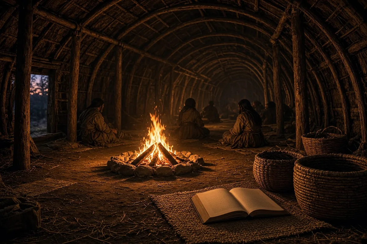 Brainerd held preaching sessions inside traditional Delaware dwellings during his ministry.