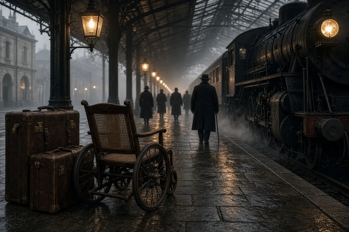 A relative of Anne-Marie Ménage arrived by train at Lourdes in 1947 seeking relief from arthritis.