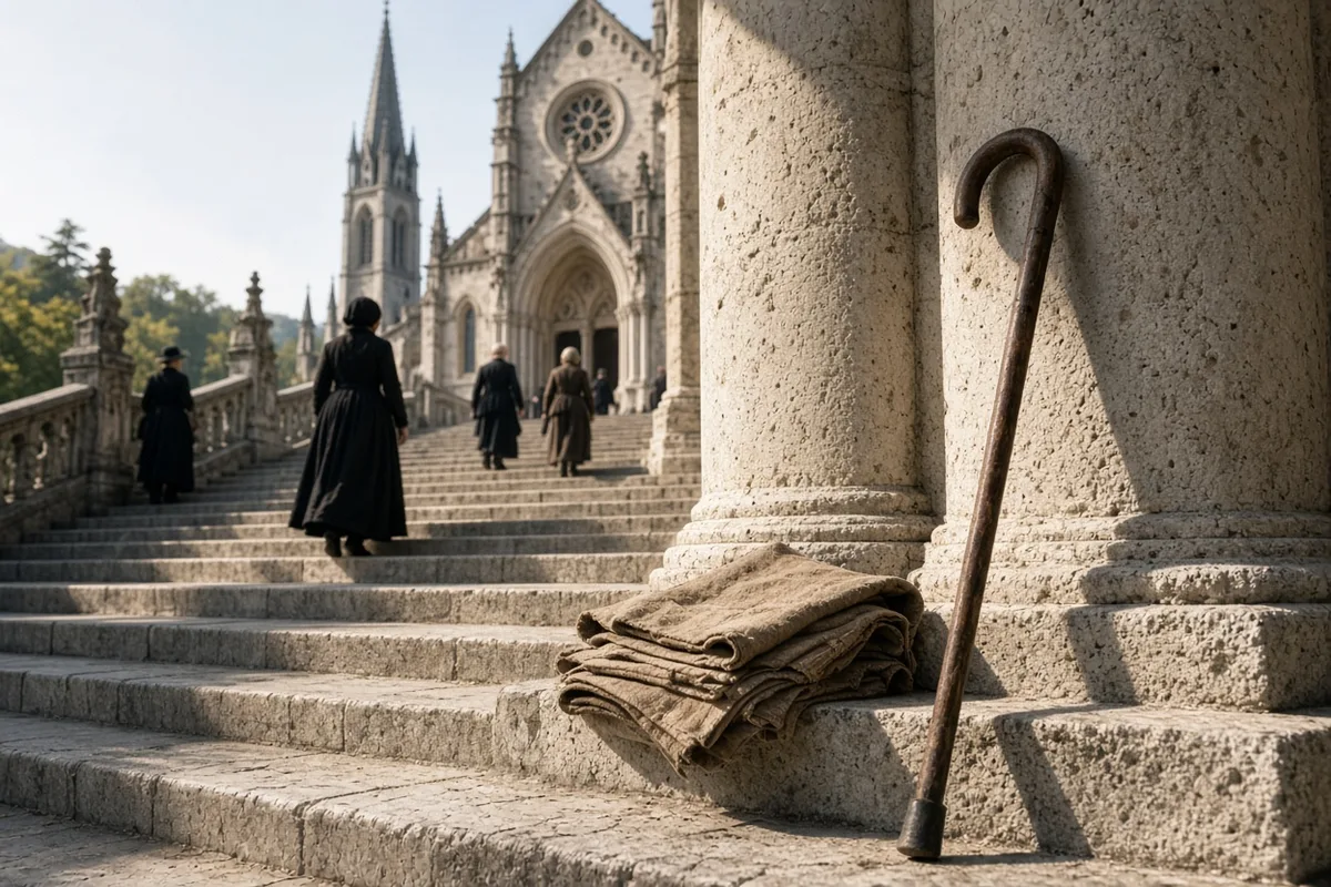 The healed relative walked without assistance following the reported cure.