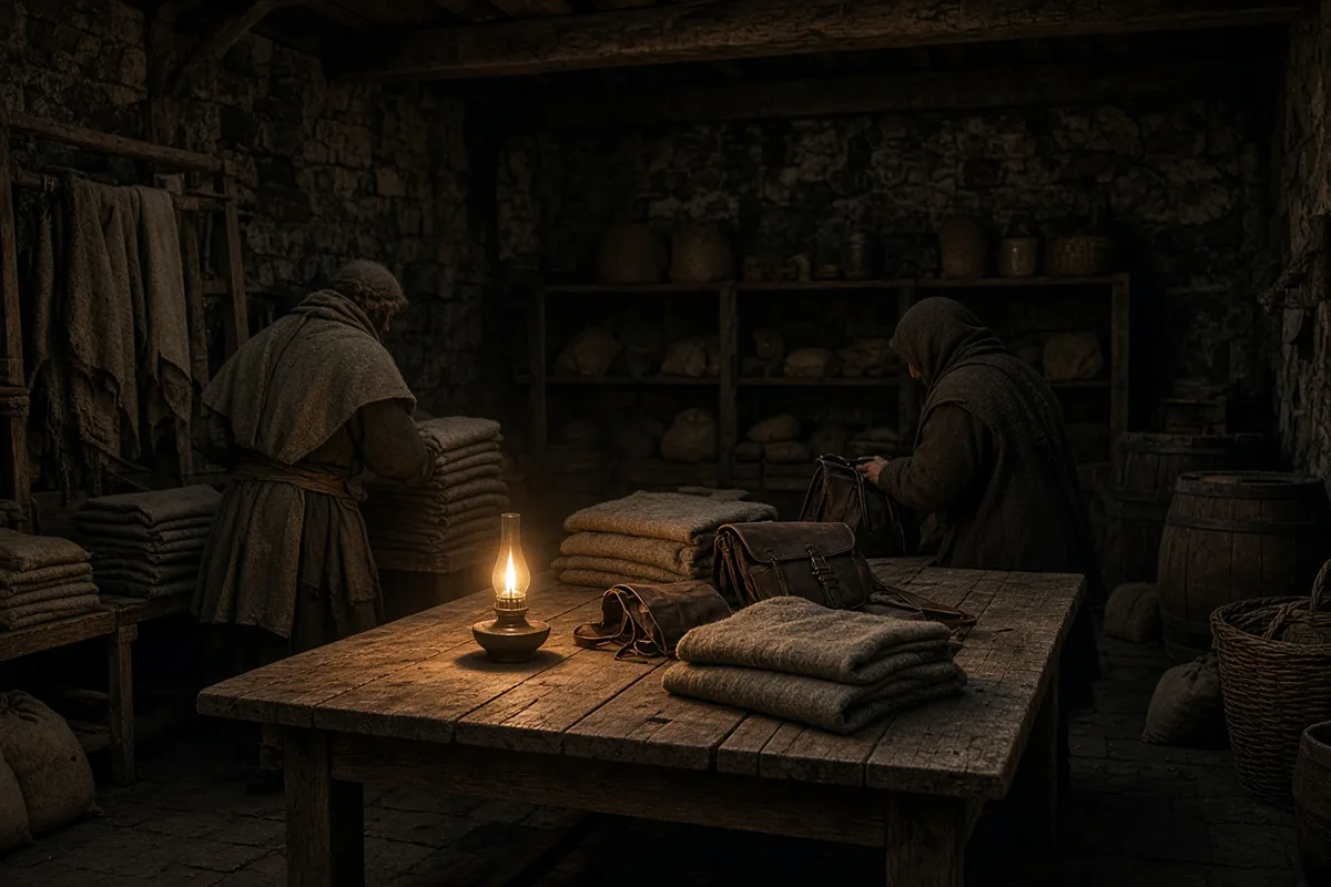 Rabanus Maurus oversaw the distribution of clothing and supplies to refugees sheltered at the abbey.