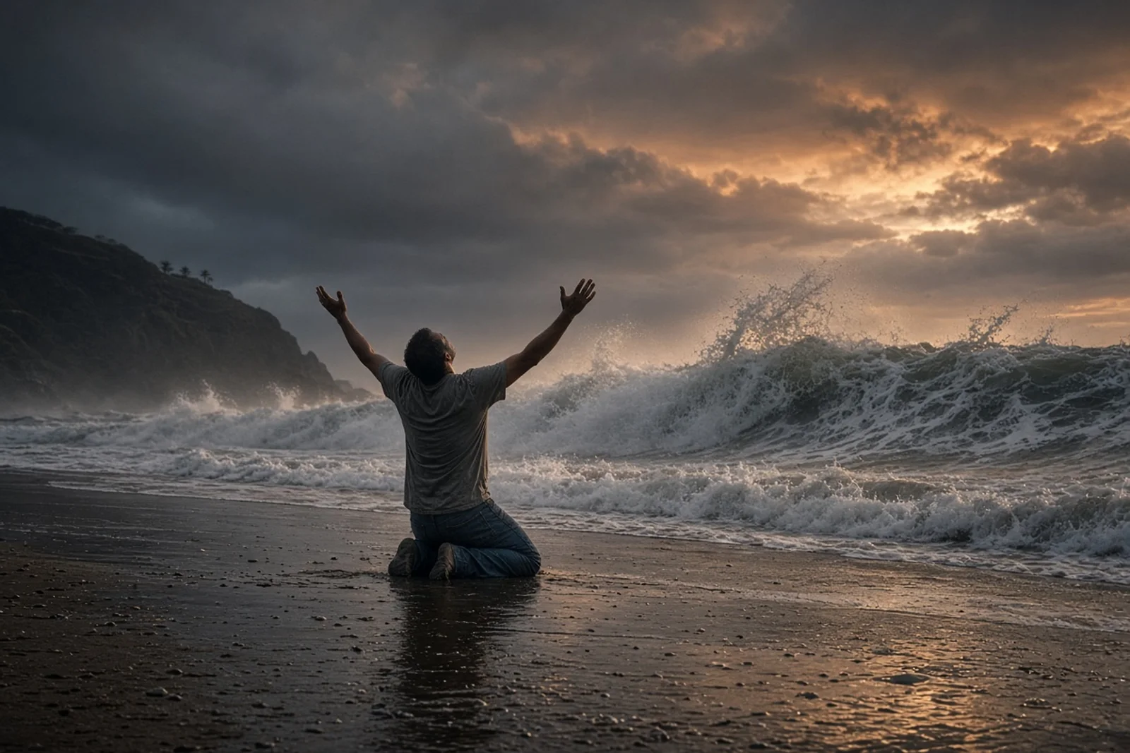 Chris Pratt Prays in Hawaii