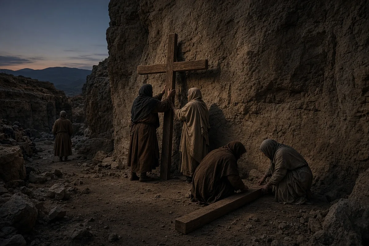 The True Cross relic was distinguished from the other two crosses found.