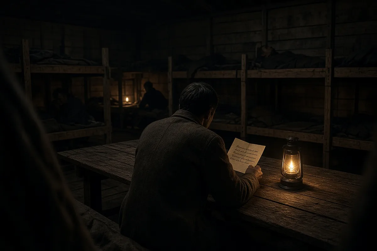 Solzhenitsyn later described receiving and hiding religious texts from other prisoners in the camp.