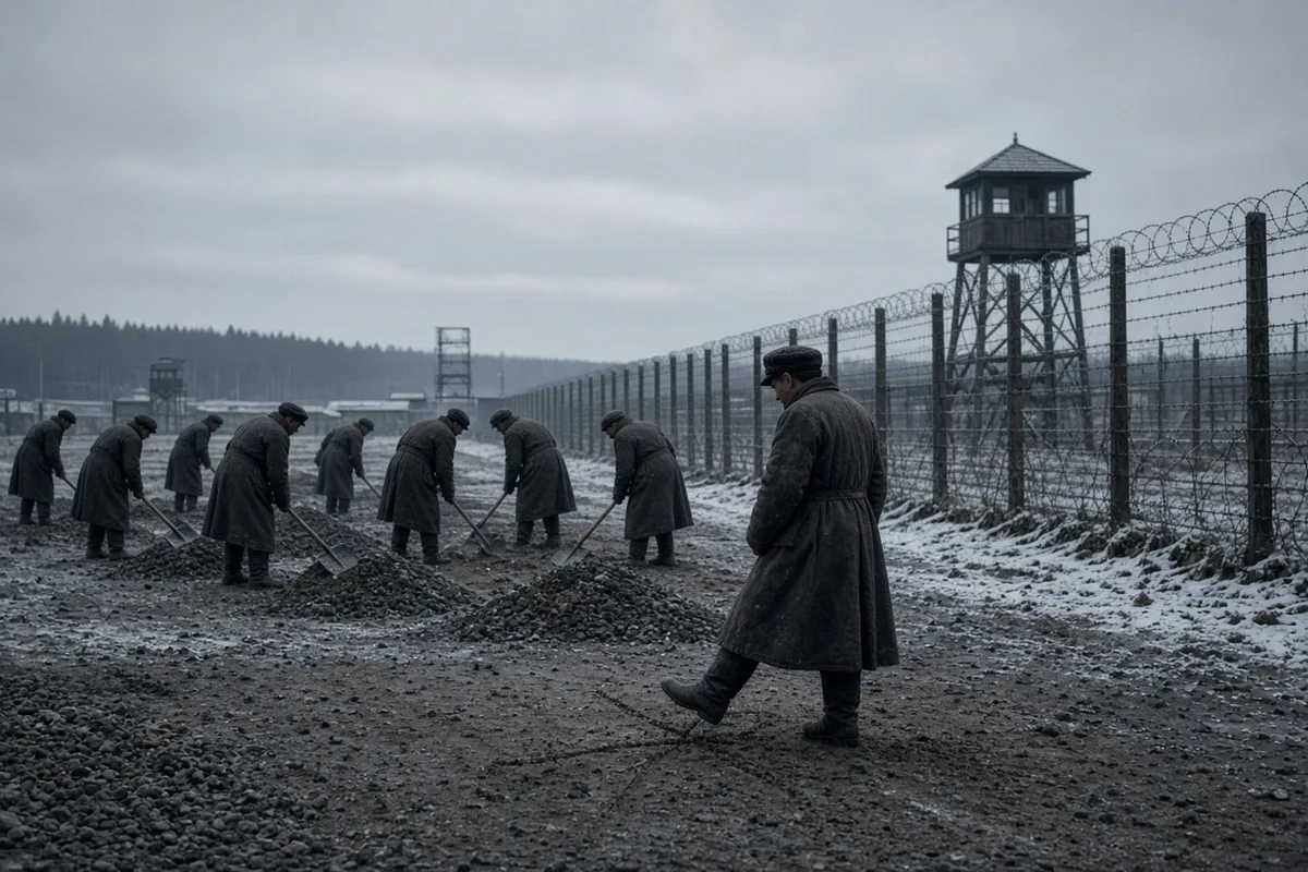 His testimony recounts quiet acts of faith performed amid forced labor details.