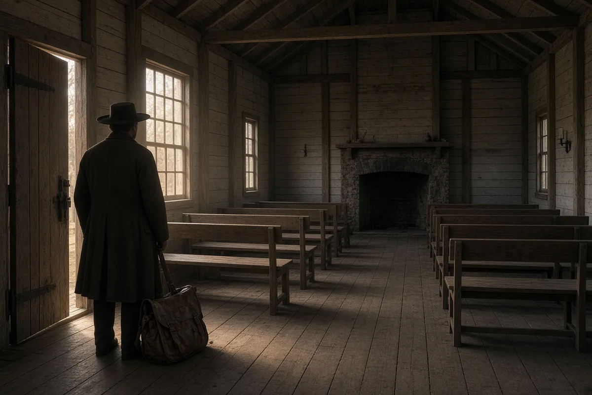 John Woolman began his 1754 visits by arriving at Quaker meetinghouses across the colonies to speak against slaveholding.